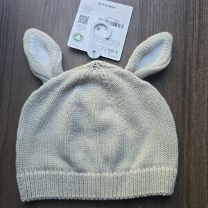 Carter's Cream Knit Hat with Ears
